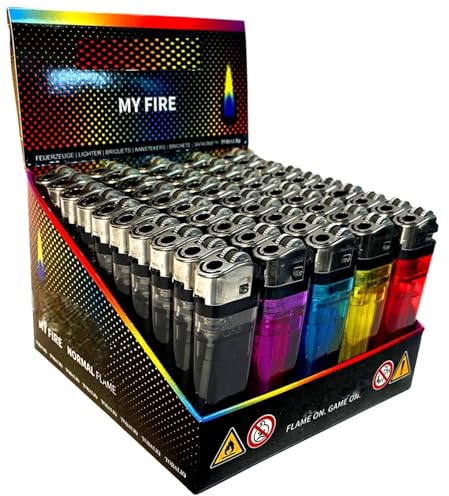 1000 Stück Einwegfeuerzeuge mit Reibrad Einweg Feuerzeug 20x 50 er Display