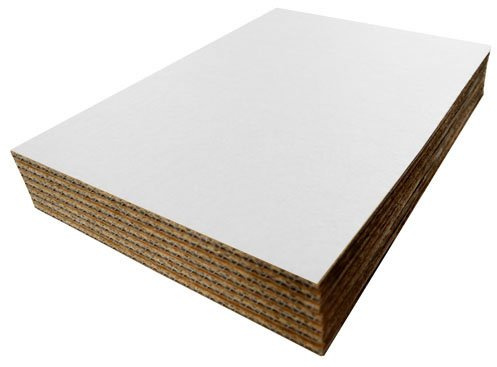 A1 841mm x 594mm White Cardboard Corrugated Sheets Pads Dividers Art Craft Board QTY 10 Sheets