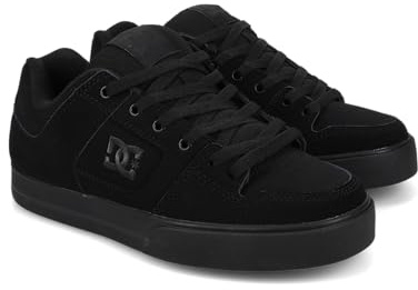 DC - Pure - Shoes for Men, Zapatillas de Skateboard Hombre, Black/Pirate Black,