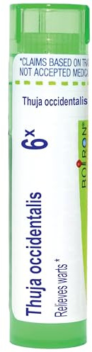 Boiron Thuja Occidentalis 6X Homeopathic Medicine for Painless Wart Removal - 80 Pellets
