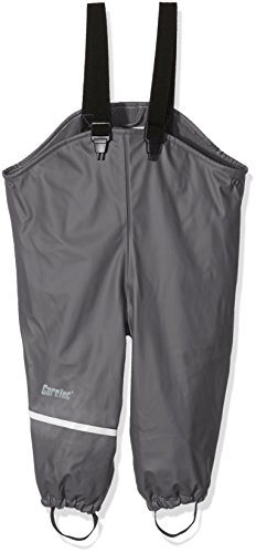 CareTec Baby and Kids Waterproof Trousers, Fleece Lined Pantalones de Barro Impermeables y a Prueba de Viento, Gris (Grey 174), 80