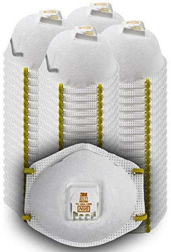 3M Particulate Disposable Respirator 8511, N95, Pack of 80, NIOSH Approved