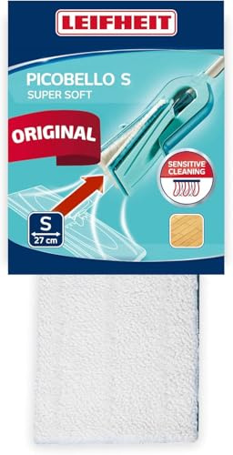 Leifheit Picobello S Mop Replacement Pad - Super Soft Fibre, for Cleaning Wood Floor, 27 cm Wide