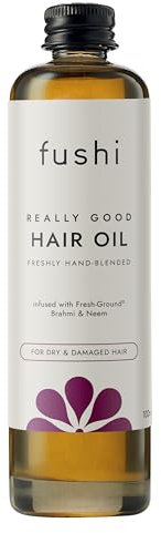 Fushi Really Good Hair Oil 100 ml | Rich in Antioxidants | Best for Dry & Damage Hair, Thinning Hair, Frizzy Hair | Ethical & Vegan Society Approved | Manufactured in the UK