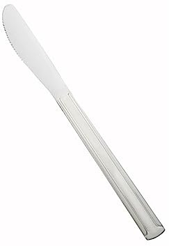 Winco 0001-08 , Dinner Knife, Silver 1 Dozen