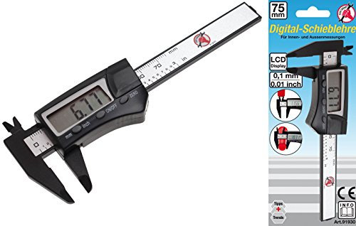 Force Homme 91930 Pied à coulisse numérique, 75 mm