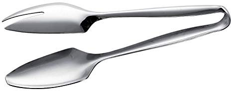 PIAZZA - Pinza da Cucina per Servire in Acciaio Inox, Molla Ideale per Servizio al Tavolo, Comoda e Maneggevole da Utilizzare - Lunghezza 23 cm - Made in Italy