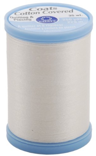 Coats & Clark Inc. Coats & Clark S925-150 Cotton Covered Quilting and Piecing Thread, 250-Yard, Winter White