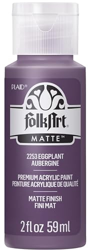 FolkArt Acrylic Paint in Assorted Colors (2 Ounce), 2253 Eggplant