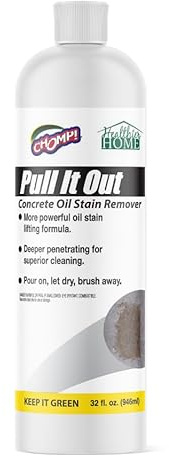 CHOMP! Concrete Oil Stain Remover: Pull It Out Removes and Cleans Oils, Greases from Garage Floors & Driveways 32 Fl Oz
