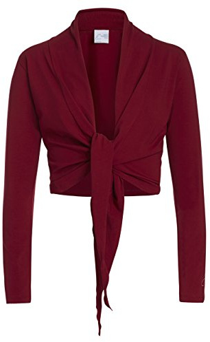 ESPARTO Wickelshirt Dhaara i bio-bomull Granatröd Large