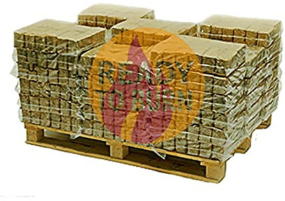 Hotblocks British Made, ECO Wood Briquette, Half Pallet of 576 Briquettes (approx 480kg) for use in woodburners, multi stoves, wood ovens, log boilers