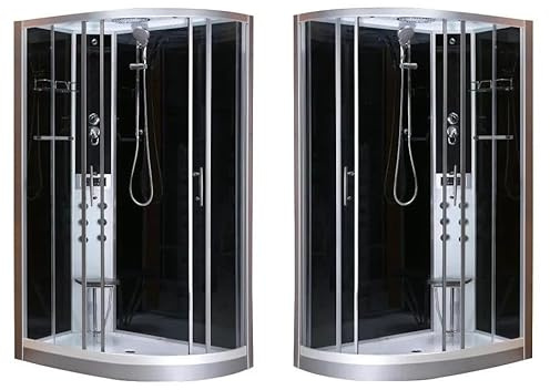Bagno Italia Cabina Idromassaggio 80x120 box doccia versione destra o sinistra sistema quick line 6 getti I