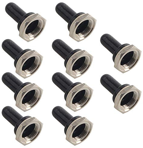 Mintice 10 X 12mm rocker en caoutchouc interrupteur à bascule bouton chapeau botte imperméable Capuchon