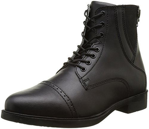 HKM Mens London with Elastic Panel and Zip Jodhpur, Men, Jodhpur -London- mit Elastikeinsatz+Reißverschluss, black, 40 EU