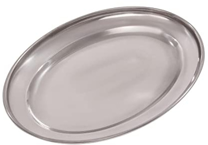 Olympia K360 Serving Flat, Oval, 8, Silver