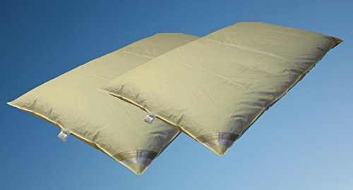 Betten Hofmann Sibiria 2 Stück Winterbett Ballonbett Schüttelbett Oberbett Federbett 135x200 100% Wildgänse-Federn schwer, warm, Füllung je 3000 g, Doppelpack