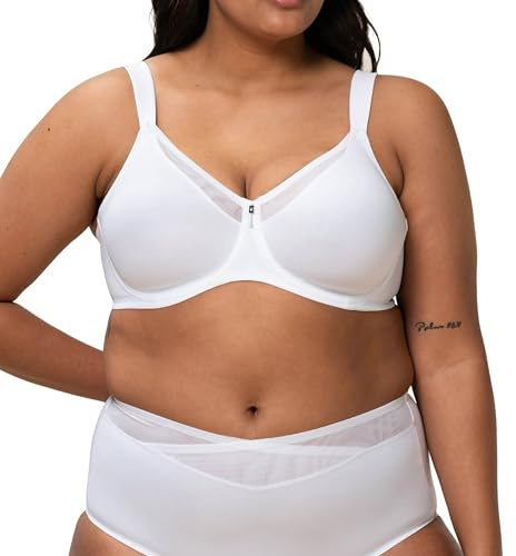 Triumph Damen Minimizer-BH True Shape Sensation W01, mit Bügel, ohne Polsterung, Verstellbare Träger, 80H, Weiß