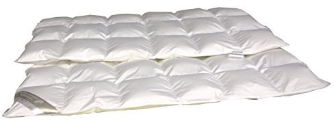 Betten Hofmann Premium Daunendecke Daunenbett, leichte Ganzjahresdecke, 6x8, 155x220 cm, 100% Daunen, Naturprodukt