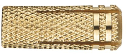 Index Fixing Systems Tala Pack 100 Dübel für leichte Bindung in Materialien Massive Messing, M8 x 28 mm, Ø: 10 mm)