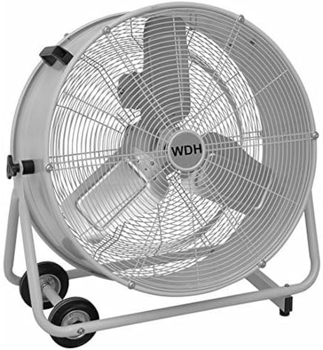 Aktobis Ventilateur à tambour, ventilateur industriel WDH-TG60L en métal robuste avec une circulation d'air maximale de 5.900 m³/h !