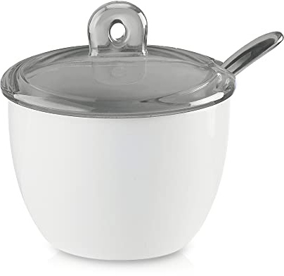 Guzzini Zuccheriera Gocce, Grigio Cielo, 12.2 x 11.7 x h9.5 cm