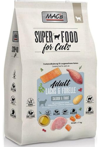 Mac's Katzenfutter getreidefrei Adult Lachs & Forelle, 7 kg