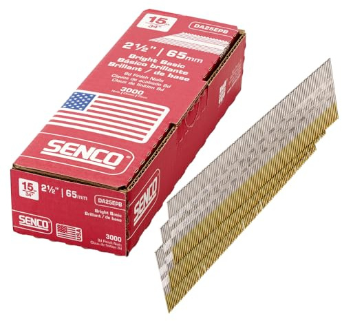 Senco DA25EPB 15 Gauge by 2-1/2 inch Length Bright Basic Finish Nail (3,000 per box)