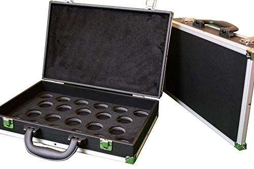 FREE DELIVERY - BLACK CLASSIC SNOOKER MATCH FULL SIZE BALLS ALUMINIUM CASE