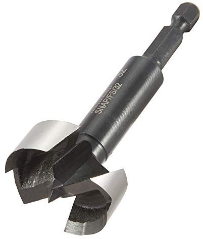 Trend Snappy 32mm Carbon Steel Forstner Bit for Drilling in Softwood & Hardwood, Quick Release System, SNAP/FS/32
