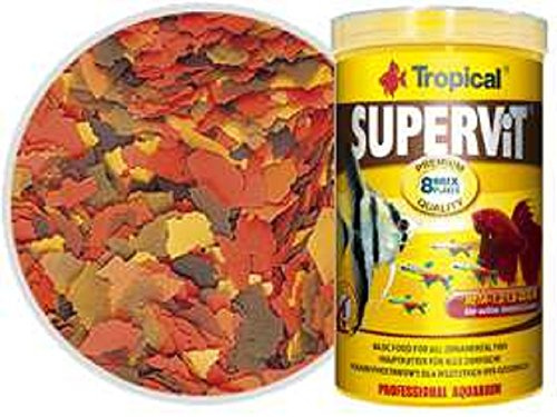 SUPERVIT 1000ml / 200g - Nourriture de base pour tous poissons d'ornement, en flocons