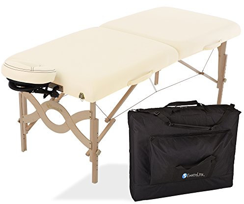 EarthLite Avalon XD Mobile Massageliege - Klappbares Komplettpaket, ½ Reiki ½ Standard Endplatten inkl. Flex-Rest Kopfstütze & Tragetasche