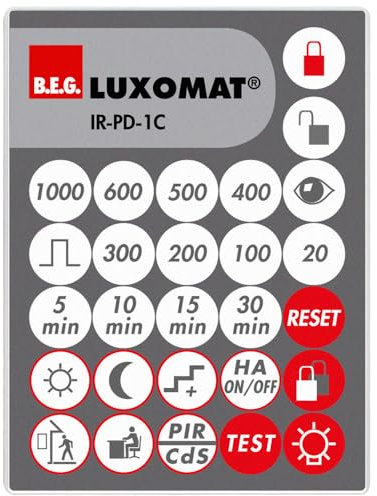 Beg det.mov/pres-i.crep – Fernbedienung ir-pd-1 C grau