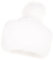 Futrzane Classic Bommel Mütze - Fellmütze Damen - Russen Wintermütze aus Pelz (One Size, Weiß Classic)