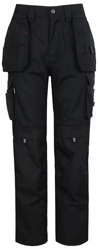 TuffStuff Mens 700 Extreme Work Trouser 32.5 Leg Long, Black, 32W Long UK