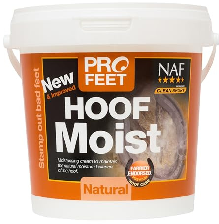 NAF Profeet Hoof Moist Natural 900 g – Apósito hidratante para pezuñas para Caballos – Mantiene la Humedad y flexibilidad de la pezuña – con aceites Naturales para el Cuidado Diario de Las pezuñas
