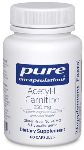Pure Encapsulations Acetyl-L-Carnitine 250 mg - Memory & Brain Supplement - Brain Support & Focus* - Gluten Free & Non-GMO - 60 Capsules
