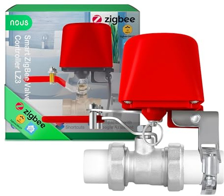NOUS LZ3 ZigBee Water Valve, Google Assistant, Amazon Alexa Compatible, Tuya Smart Life, Programmer, ZigBee Water Valve, ZigBee Irrigation Controller2MQTT