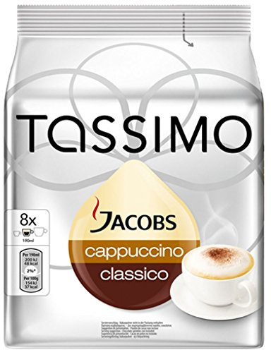 Bosch Tassimo 'Jacobs Cappuccino Classico' T Disc Coffee Machine Capsules