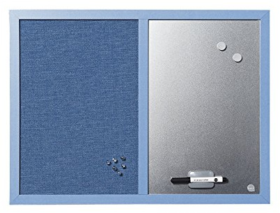 Bi-Office MX044291238 - Blue Bells Kombitafel, MDF Rahmen Textiloberfläche, 22 mm dicker, violett/silber