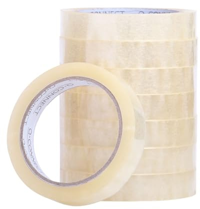 Nastro adesivo trasparente Q-Connect in PP 19 mm x 66 m - conf. 8 rotoli - KF27016