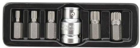 Yato YT Spline Bits Set 6 PCS 1/5,1 cm Adapter (yt-0414)