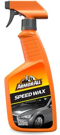 Armor All Speed Wax Spray On Detailer 500ml - Fast Car Wax for High‑Gloss | Shine, Enhances Colour & Protects Paintwork in Minutes