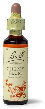 Bach Original Flower Remedies Cherry Plum, Face Your Fears, Be In Control, Emotional Wellness, Natural Flower Essence, 20ml