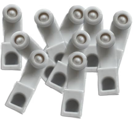 Integra 10 curtain track gliders for the Premier curtain rail