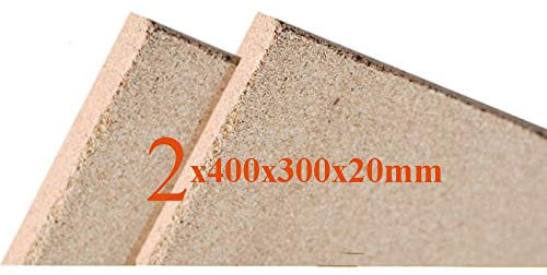 2x20 mm Vermiculite Platte Brandschutzplatten 400x300x20mm Schamotte Ersatz