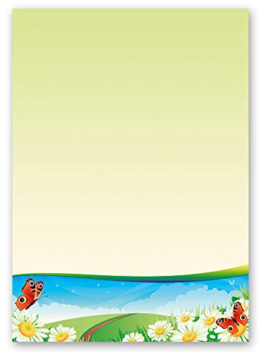 20 Sheets Motif Letter Paper! Seasons - Summer Four Seasons - Summer DIN A4 - Paper-Media