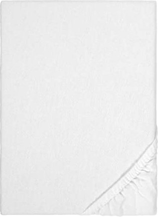 biberna Sleep & Protect 0808421 Spannbetttuch Stretch-Molton (max. Matratzenhöhe 22cm), hohe Feuchtigkeitsaufnahme 1x 140x200 cm weiß