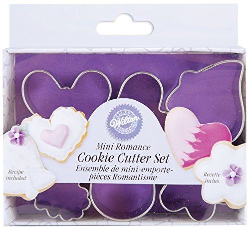 Wilton Mini Romantic Metal Cookie Cutter Set