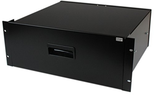 StarTech.com 4 HE Rack Schublade - 25 kg - 4 HE Stahlschublade für 19 AV / Sever / Netzwerk Ausrüstung Rack oder Schrank (4UDRAWER)